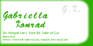 gabriella konrad business card